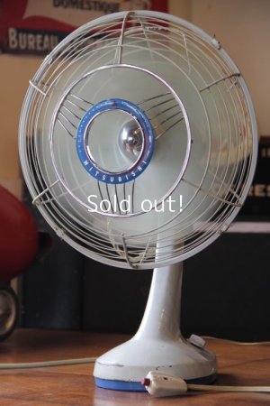 画像18: MITUBISHI,三菱　30ｃｍ　細目標準扇N型　DM-12NB　すみれ　レトロ扇風機,ビンテージ扇風機　