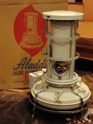 画像1: Aladdin Blue Flame Heater,アラジンSeries37 デラックス　前期型　（N.O.S)　未使用品　1973年