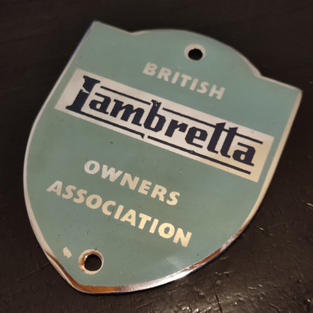 BRITISH Lambretta  OWNERS ASSOCIATION ランブレッタ　バッジ　　　　　　　　
