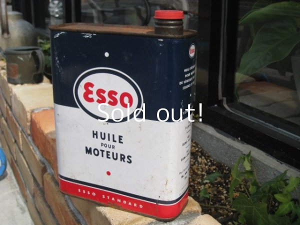 画像1: Esso　Standard ビンテージオイル缶　　　　　　　　　　　　　　　　　　　　　　　　　　　　　　　　　　　　　　　