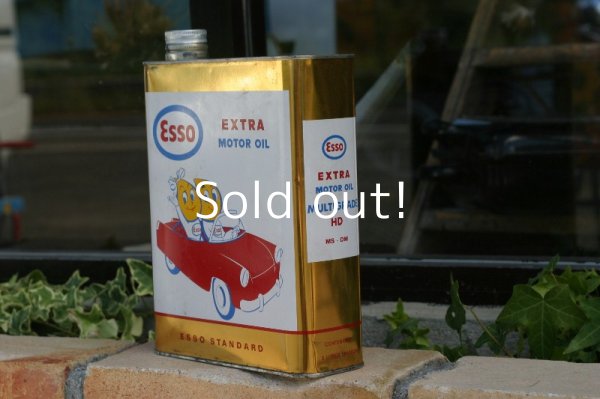 画像1: Esso　Extra ビンテージオイル缶　　　　　　　　　　　　　　　　　　　　　　　　　　　　　　　　　　　　　　　