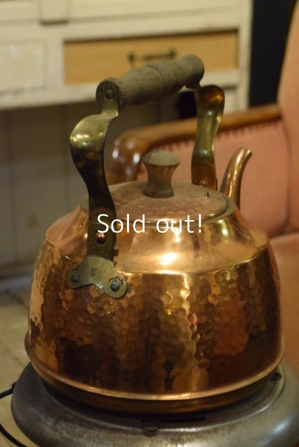 画像2: ケトル/やかん/ポット/キッチン　古い銅製(Copper )　2.8リットル　日本製