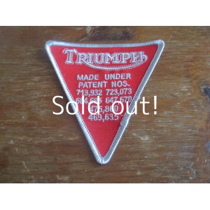 画像: TRIUMPH   patch          　　　　　　　　　