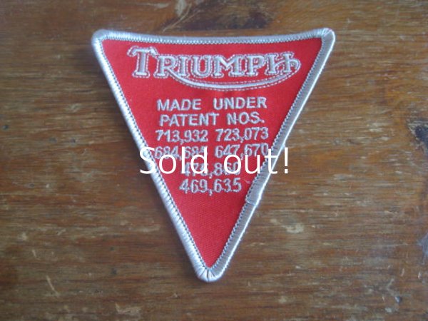 画像1: TRIUMPH   patch          　　　　　　　　　                 