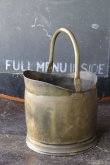 画像1: antique tin  アンティーク　バケツ, ウォッシュタブ,　オーバルタイプ