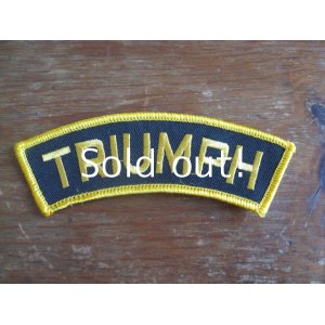 画像: TRIUMPH   patch                    