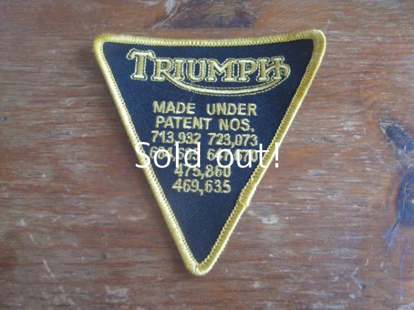 画像1: TRIUMPH    patch　　                   　　　　　　　　　　                 