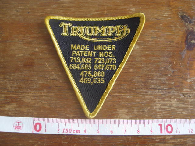 画像: TRIUMPH    patch　　                   　　　　　　　　　　                 