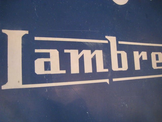 画像: Lambretta看板(大)　　　　　　　　　　　　　　　　　　　　　　　　　　　　　　　　　　　　　　　　　　　　　　　　　　　　　　　　　　