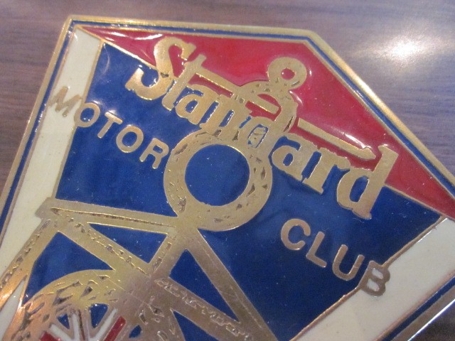 画像: Standerd Motor Club,ビンテージカーバッジ　　　　　　　　　　　　　　　　　　　　　　　