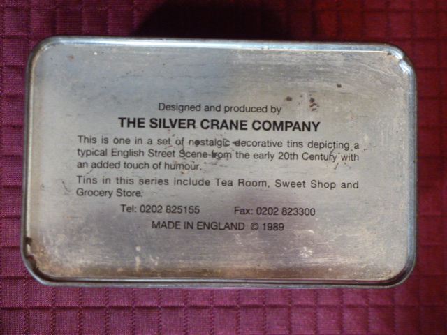 画像: the silver crane company （シルバークレーン社）　england　クラッシック　TIN缶　　　　　　　　　　　　　　