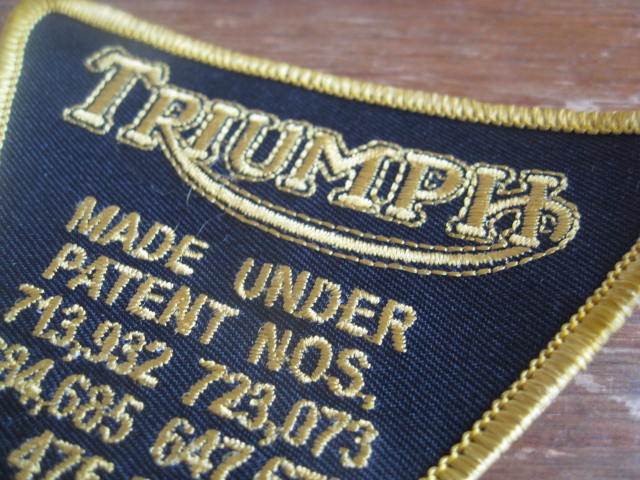 画像: TRIUMPH    patch　　                   　　　　　　　　　　                 