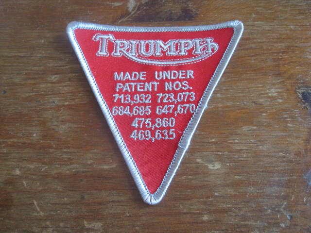 画像: TRIUMPH   patch          　　　　　　　　　                 