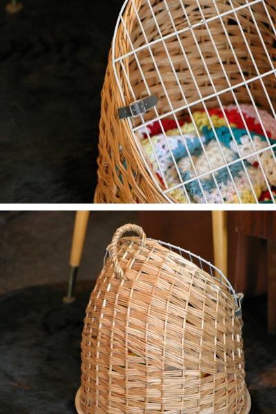 画像: Vintage　cat&dog BASKET