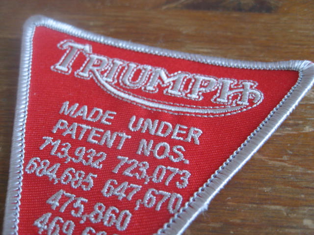 画像: TRIUMPH   patch          　　　　　　　　　                 