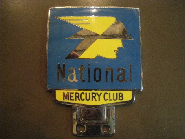 画像: NATIONAL　MERCURY CLUB　ビンテージカーバッジ　　　　　　　　　　　　　　　　　　　　　　　